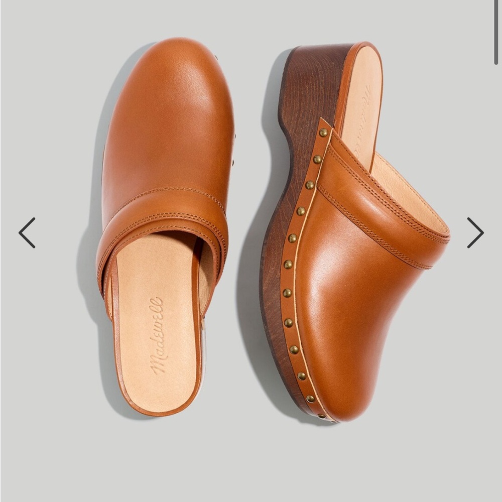 Madewell Women’s Size 8.5 Brown Cecily Clogs Oiled Leather Date Casual Fall